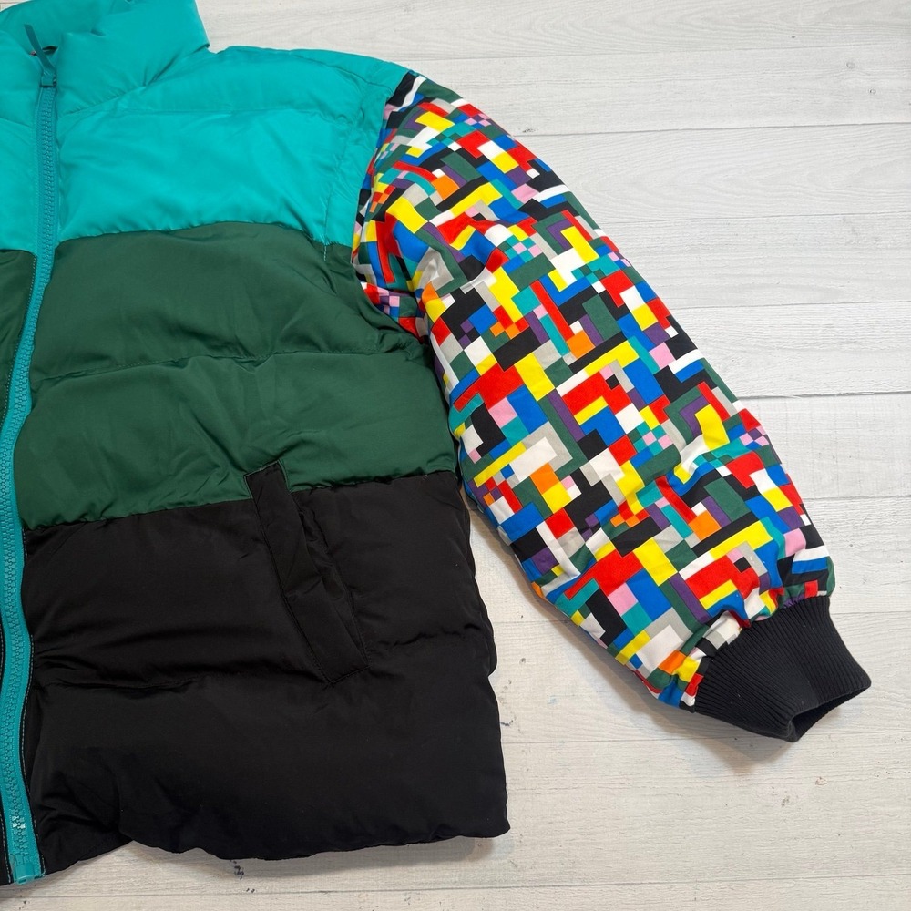 Lego X Target Collection Puffer Jacket Vest Green Stripe adult large - Picture 2 of 12